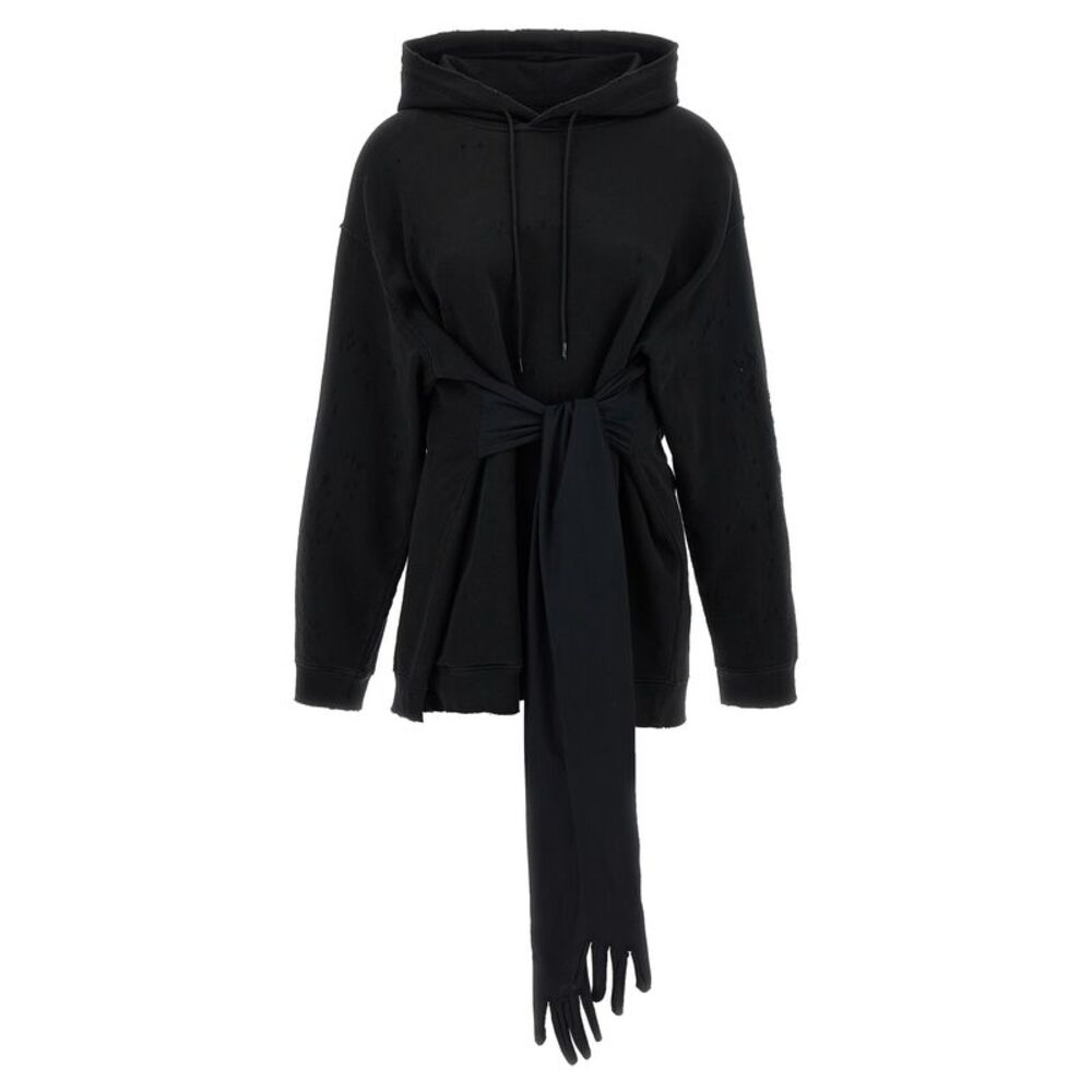 MM6 Maison Margiela Black Cotton Short Women's Dress